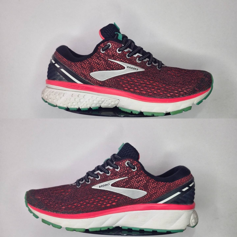 Brooks Ghost 11 1202771B017 کفش رانینگ زنانه بروکس مشکی صورتی سبز
